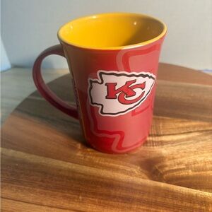 Kansas City Chiefs Red and Yellow Ceramic Coffee Mug - Official Team Design